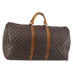 LOUIS VUITTON Monogram Keepall 60 Boston Bag M41422 LV Auth 147329